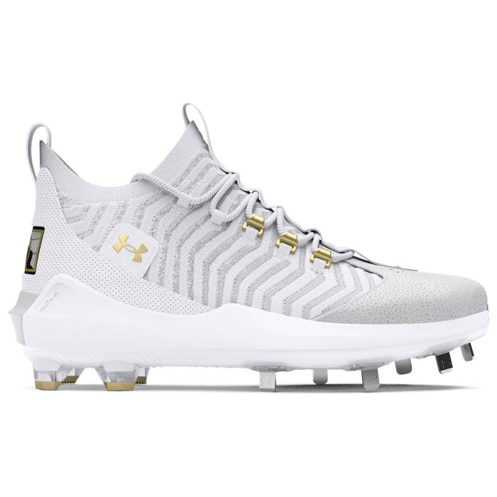 アンダーアーマー Under Armour 【 Harper 9 Pro St Men's White/White/Metallic Gold 】 プロ メンズ...