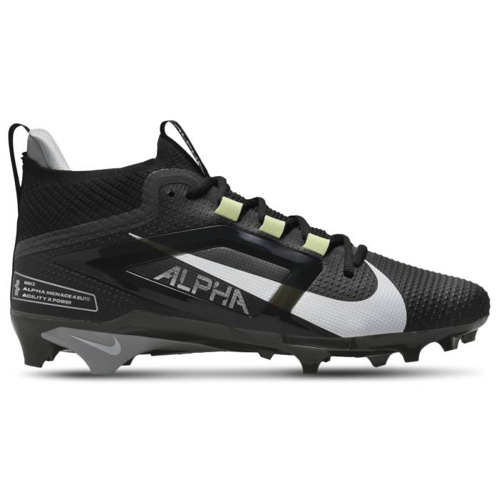 ナイキ Nike 【 Alpha Menace 4 Elite Men's Black/White/Light Smoke Grey 】 アルファ エリート メ...