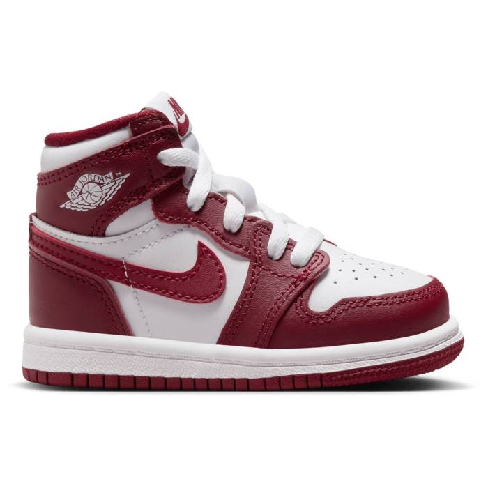 ナイキ ジョーダン Jordan 【 Retro 1 High Og Boys' Toddler White/Team Red 】 レトロ ハイ キッズ ..