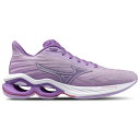 ミズノ Mizuno 【 Wave Creation 25 Ssw Women's Crocus Petal/White 】 Wave ウェーブ・ウェイブ クリエーション 靴 レディース靴 スニーカー レディース 白色 ホワイト