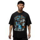 ナイキ ジョーダン Jordan 【 Flight Essential Oversize Graphic Crew Men's Black/Dark Pewter/Carolina 】 Flight フライト グラフィック クルー メンズファッション トップス Tシャツ カットソー メンズ 黒色 ブラ