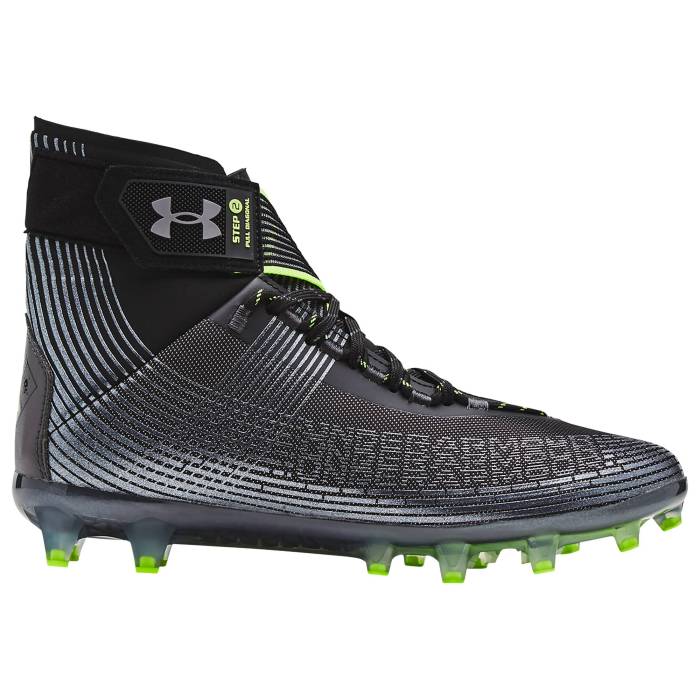 アンダーアーマー Under Armour 【 Highlight Mc Football Cleat Men's Jet Grey/Black/Black 】 ハイライト フットボール メンズ 灰色 グレー 黒色 ブラック