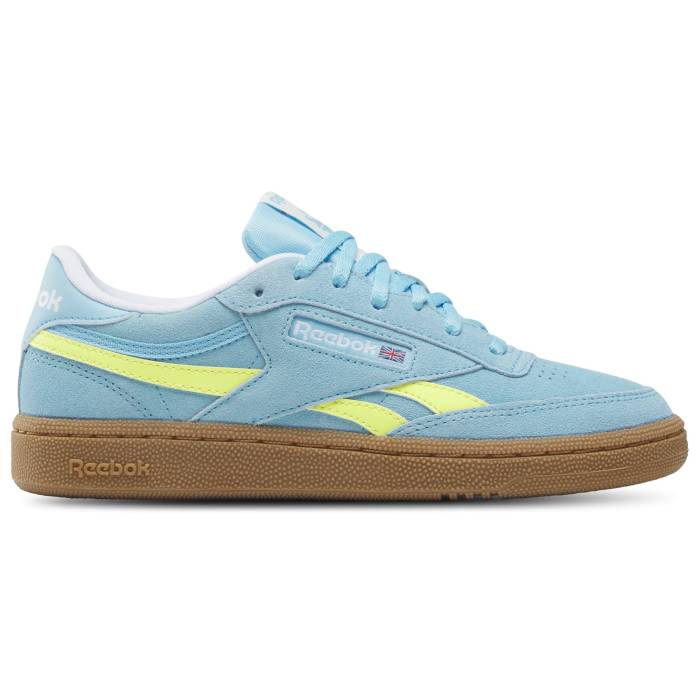 リーボック Reebok 【 Club C Revenge Boys' Grade School Gum/Digital Blue/Solar Acid Yellow 】 クラブ キッズ ベビー マタニティ キッズファッション 靴 スニーカー 青色 ブルー yellow 黄色・イエロー