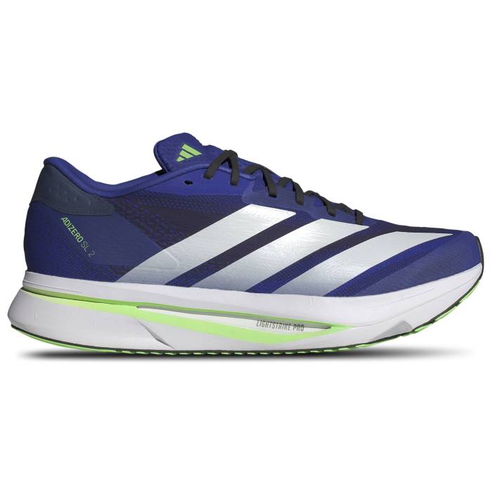 アディダス Adidas 【 Adizero Sl 2 Men's Lucid Blue/White 】 アディゼロ メンズ 青色 ブルー 白色 ホワイト