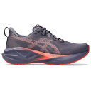 アシックス Asicsr 【 Novablast 5 Women's Grey/Purple/Coral Reef 】 靴 レディース靴 スニーカー レディース 灰色 グレー Purple 紫・パープル