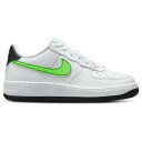 ナイキ Nike 【 Air Force 1 Low Boys' Grade School White/Black/Green Strike 】 キッズ ベビー マタニティ キッズファッション 靴 スニーカー 白色 ホワイト 黒色 ブラック green 緑・グリーン ストライク(4)