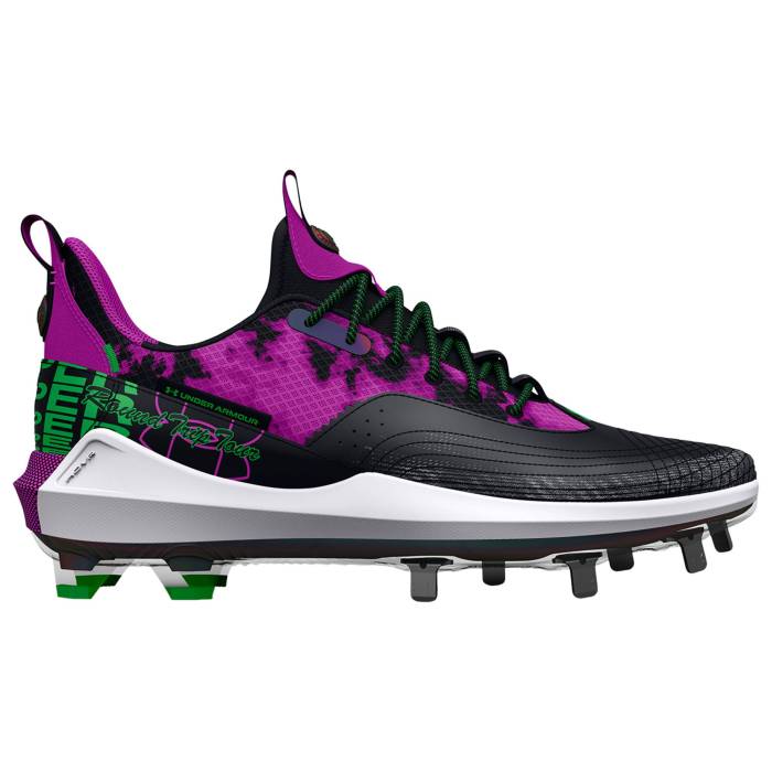 アンダーアーマー Under Armour 【 Harper 7 Low St Men's Black/Strobe/Extreme Green 】 メンズ 黒...
