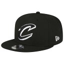 ニューエラ New Era 【 Cavaliers Bow Snapback Men's Black/White 】 キャバリアーズ Snapback スナップバック バッグ バッグ 小物 ブランド雑貨 帽子 メンズ帽子 キャップ メンズ 黒色 ブラック 白色 ホワイ