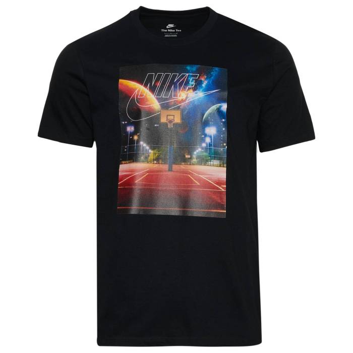 ナイキ Nike 【 Court Photo T-Shirt Men's Black/Multi 】 コート Tシャツ メンズ 黒色 ブラック