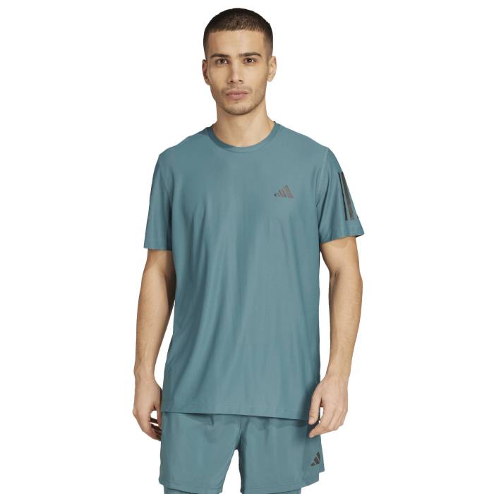 アディダス Adidas 【 Own The Run Short Sleeve T-Shirt Men's Preloved Teal 】 ラン Sleeve ...