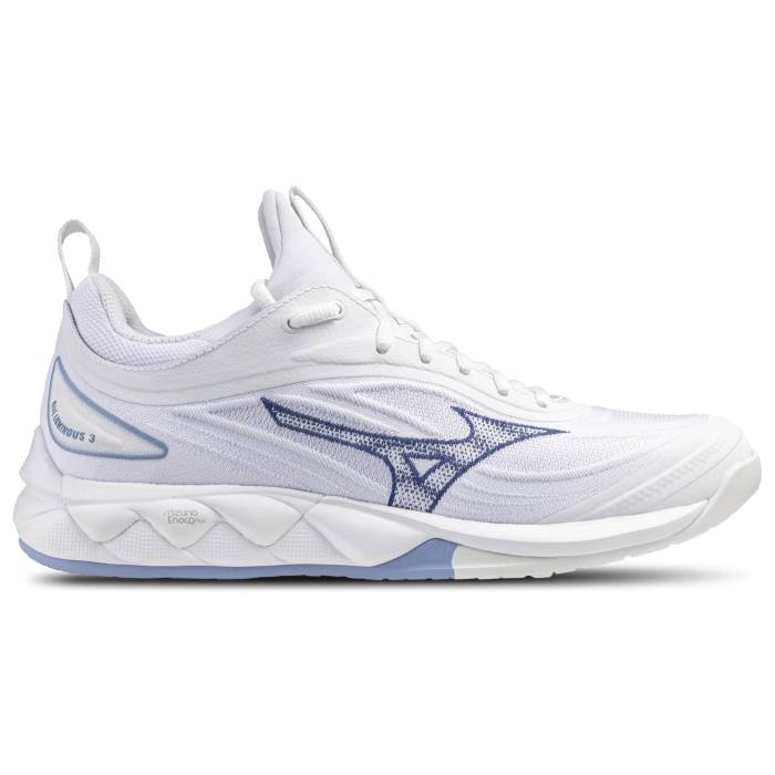 ミズノ Mizuno 【 Wave Luminous Women's White/Bell Weather Blue 】 Wave ウェーブ・ウェイブ レディー...