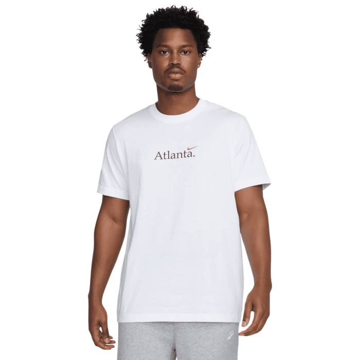 ナイキ Nike 【 Atlanta Short Sleeve Crew T-Shirt Men's White 】 アトランタ Sleeve スリーブ クルー Tシャツ メンズファッション トップス Tシャツ カットソー メンズ 白色 ホワイト(4)