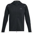 アンダーアーマー Under Armour 【 Unstoppable Fleece Full-Zip Hoodie Men's Black/Black 】 フリース フルジップ フーディー パーカー メンズファッション トップス パーカー メンズ 黒色 ブラック