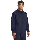 アンダーアーマー Under Armour 【 Unstoppable Fleece Full-Zip Hoodie Men's Navy/Black 】 フリース フルジップ フーディー パーカー メンズファッション トップス パーカー メンズ 紺色 ネイビー 黒色 ブラ