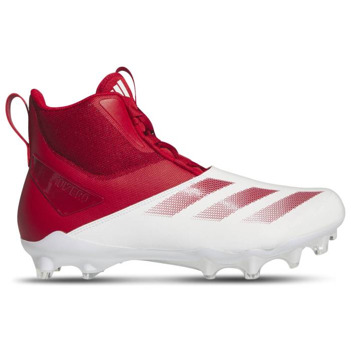 ǥ Adidas  Adizero Chaos Lineman Men's White/Team Power Red/White  ǥ ...