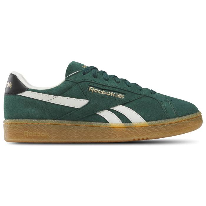 【★スーパーSALE★12/11深夜2時迄】リーボック Reebok 【 Club C Grounds Uk Men's Black/Gum/Collegiate Green 】 クラブ 靴 メンズ靴 スニーカー メンズ 黒色 ブラック green 緑・グリーン