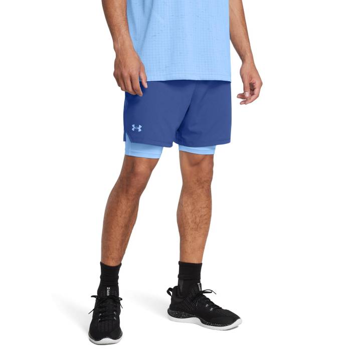 アンダーアーマー Under Armour 【 Vanish Woven Shorts With Heat Gear Men's Tech Blue/Horiz...