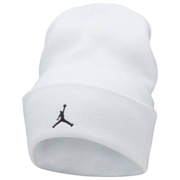 ナイキ ジョーダン Jordan 【 Peak Beanie Men's White/Black 】 キャップ 帽子 バッグ 小物 ブランド雑貨 帽子 メンズ帽子 ニット帽 メンズ 白色 ホワイト 黒色 ブラック