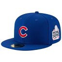 ニューエラ New Era 【 Mlb 2016 World Series Patch Fitted Cap Men's Royal/White 】 シリーズ ...