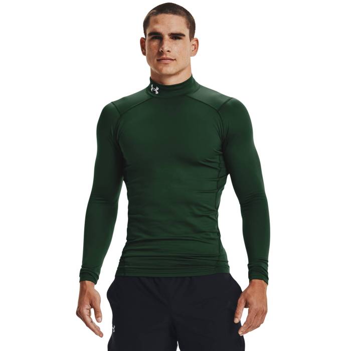 アンダーアーマー Under Armour 【 Cg Armour Comp Mock Men's Forest Green/White 】 メンズ フォレスト green 緑・グリーン 白色 ホワイト