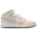 ナイキ ジョーダン Jordan 【 Air 1 Mid Se Boys' Grade School Sail/Green 】 ミッド キッズ ベビー マタニテ...