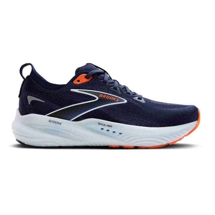 ブルックス Brooks 【 Glycerin 22 Men's Peacoat/Blue Ribbon/Orange 】 靴 メンズ靴 スニーカー メン..