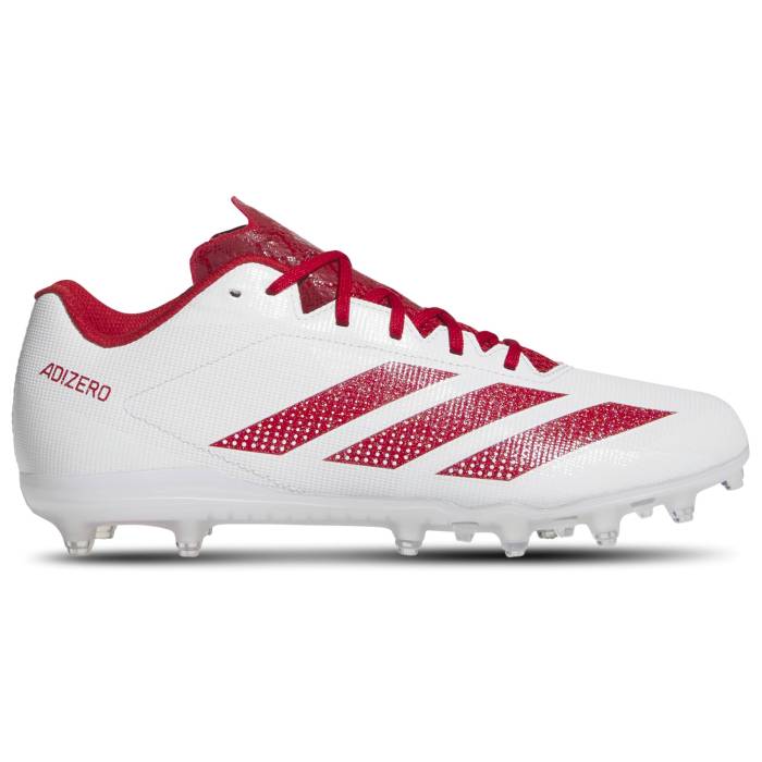 アディダス Adidas 【 Adizero Electric.2 Men's White/Team Power Red/White 】 アディゼロ メンズ 白...