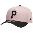 ニューエラ New Era 【 Pittsburgh Pirates 9Forty A-Frame Cap Men's Black/Pink Rouge 】 ピッツバーグ キャップ 帽子 バッグ 小物 ブランド雑貨 帽子 メンズ帽子 キャップ メンズ 黒色 ブラック pink ピンク
