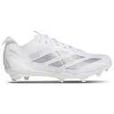 アディダス Adidas 【 Adizero Electric Artificial Grass Men's White/Silver Metallic/Whi...