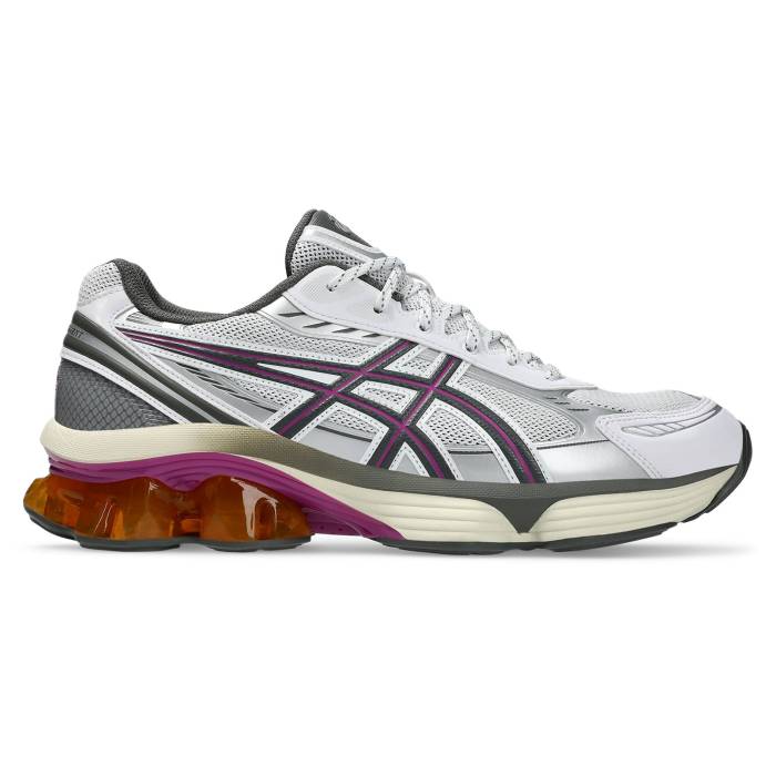 アシックス Asicsr 【 Gel-Kinetic Fluent Women's White/Truffle Grey 】 靴 レディース靴 スニーカー レディース 白色 ホワイト 灰色 グレー