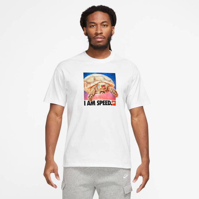ナイキ Nike 【 Oc M90 Open Speed Turtle T-Shirt Men's White/Black 】 Speed スピード Tシャツ メンズファッション トップス Tシャツ カットソー メンズ 白色 ホワイト 黒色 ブラック