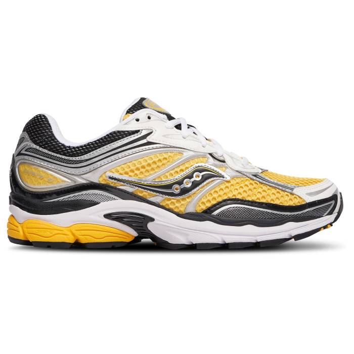 【★スーパーSALE★12/11深夜2時迄】サッカニー Saucony 【 Progrid Omni 9 Men's Lemon/Silver 】 オムニ 靴 メンズ靴 スニーカー メンズ Silver 銀色・シルバー