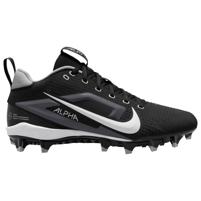 【★スーパーSALE★12/11深夜2時迄】ナイキ Nike 【 Alpha Menace 4 Varsity Men's Black/White/Silver...