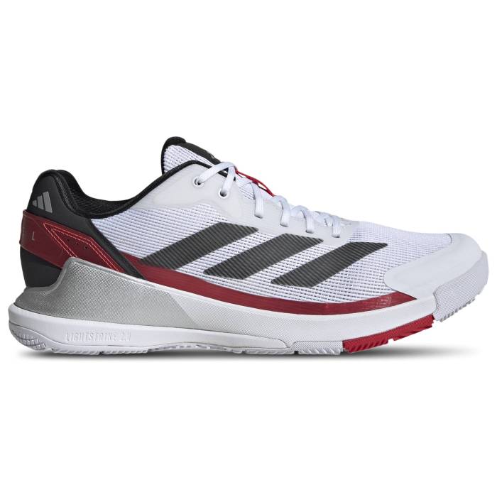 アディダス Adidas 【 Crazyquick Men's White/Black/Lucid Red 】 メンズ 白色 ホワイト 黒色 ブラック Red ...