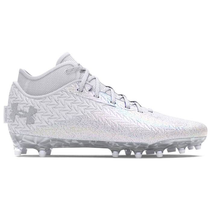 ޡ Under Armour  Spotlight Clone 4 Mc Vvs Men's White/White/Metallic Silv...