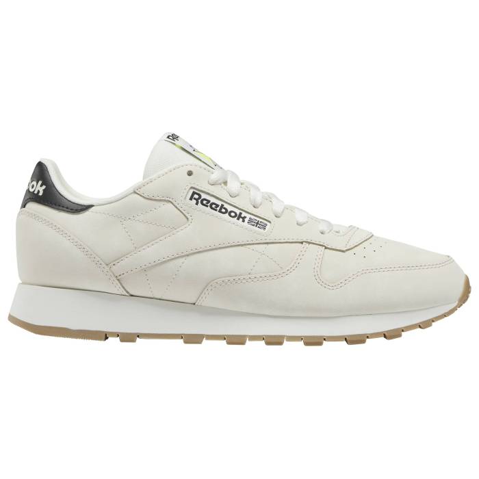 【★スーパーSALE★12/11深夜2時迄】リーボック Reebok 【 Classic Leather Men's Alabaster/Soft Ecru/Core Black 】 クラシック レザー 靴 メンズ靴 スニーカー メンズ コア 黒色 ブラック