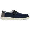 Heydude 【 Wally Letterman Men's Navy/Grey 】 靴 メンズ靴 スニーカー メンズ 紺色 ネイビー 灰色 グレー