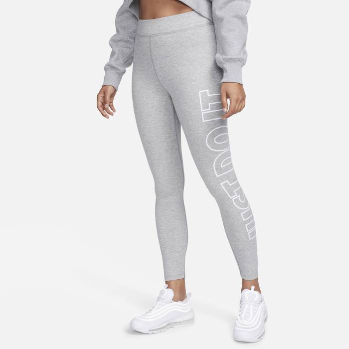 ナイキ Nike 【 Nsw Classic Gx Tights Women's White/Dark Grey Heather 】 クラシック Tights タイツ..
