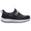 アンダーアーマー Under Armour 【 Surge 3 Slip Boys' Toddler White/Black 】 キッズ ベビー マタニティ ベビーファッション 靴 スニーカー 白色 ホワイト 黒色 ブラック