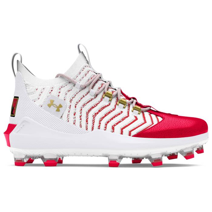 ޡ Under Armour  Harper 9 Pro Tpu Men's White/Red/Metallic Gold  ץ  ...