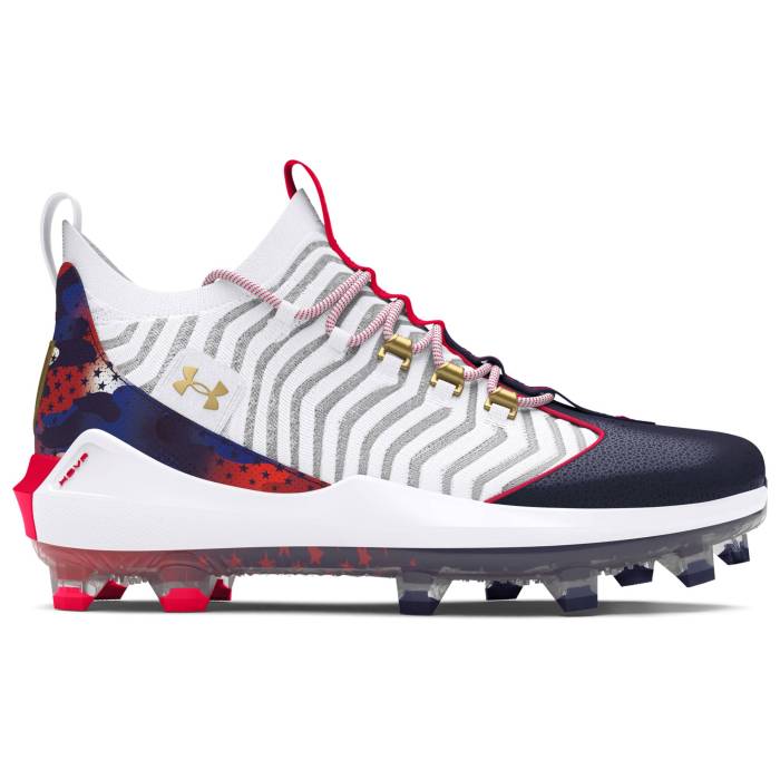 アンダーアーマー Under Armour 【 Harper 9 Pro Tpu Usa Men's White/Midnight Navy/Metallic ...