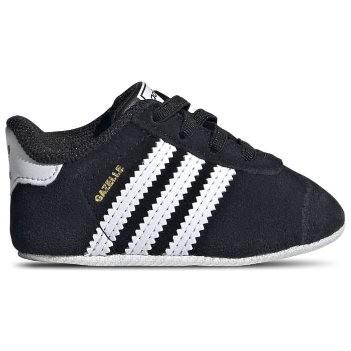 アディダス Adidas Originals 【 Gazelle Crib Boys' Toddler White/Black/White 】 ガゼル キッズ ベビー マタニティ ベビーファッション 靴 スニーカー 白色 ホワイト 黒色 ブラック