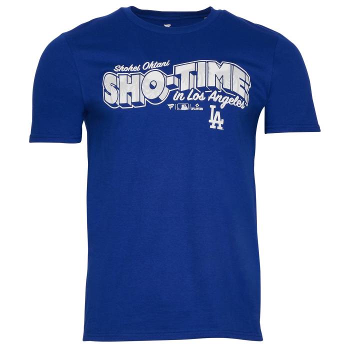 ファナティクス Fanatics 【 Dodgers Sho-Time T-Shirt Men's White/Blue 】 ドジャース Tシャツ メンズファッション トップス Tシャツ カットソー メンズ 白色 ホワイト 青色 ブルー