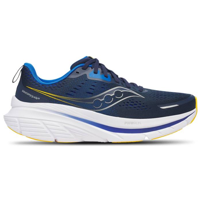 【★スーパーSALE★12/11深夜2時迄】サッカニー Saucony 【 Guide 18 Men's Navy/Blue/White 】 靴 メンズ靴 スニーカー メンズ 紺色 ネイビー 青色 ブルー 白色 ホワイト