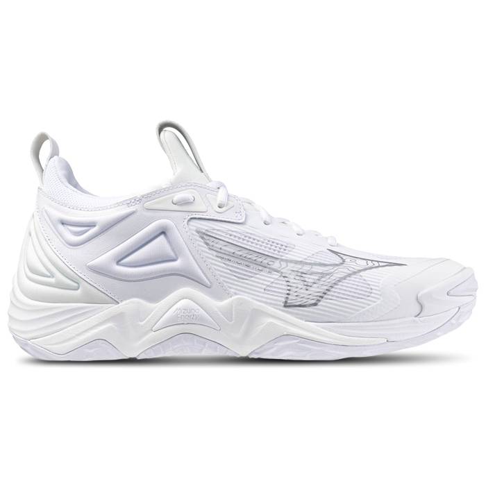 ミズノ Mizuno 【 Wave Momentum 3 Men's White/Silver 】 Wave ウェーブ・ウェイブ メンズ 白色 ホワイト Silver 銀色・シルバー