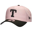 ニューエラ New Era 【 Texas Rangers 9Forty A-Frame Cap Men's Pink Rouge/Black 】 テキサス キャップ 帽子 バッグ 小物 ブランド雑貨 帽子 メンズ帽子 キャップ メンズ pink ピンク 黒色 ブラック