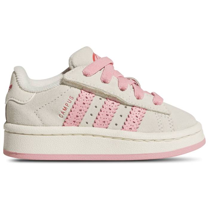 アディダス Adidas Originals 【 Campus 00S Cf El Girls' Toddler Cream/Bright Red/Semi Pink Spark ..