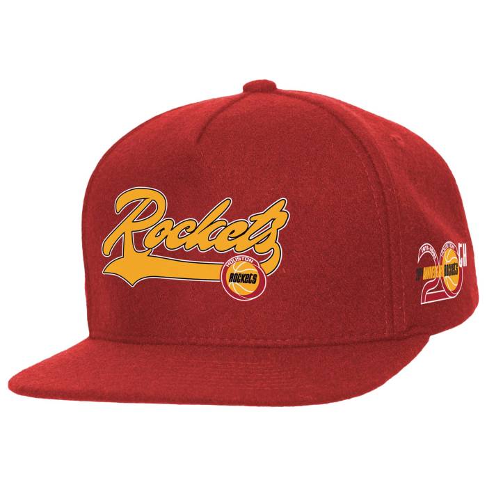 楽天スニケスミッチェル&ネス Mitchell & Ness 【 Rockets Oversweep Snap Cap Adult Red 】 ロケッツ キャップ 帽子 バッグ 小物 ブランド雑貨 帽子 メンズ帽子 キャップ ユニセックス Red 赤・レッド