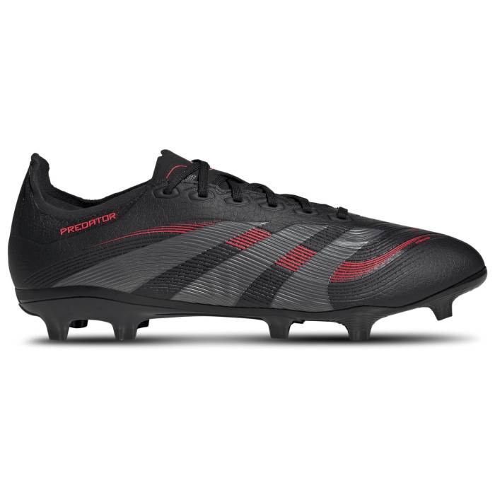 アディダス Adidas 【 Predator League Fg Men's Grey/Black/Lucid Red 】 プレデター メンズ 灰色 グレー 黒色 ブラック Red 赤・レッド