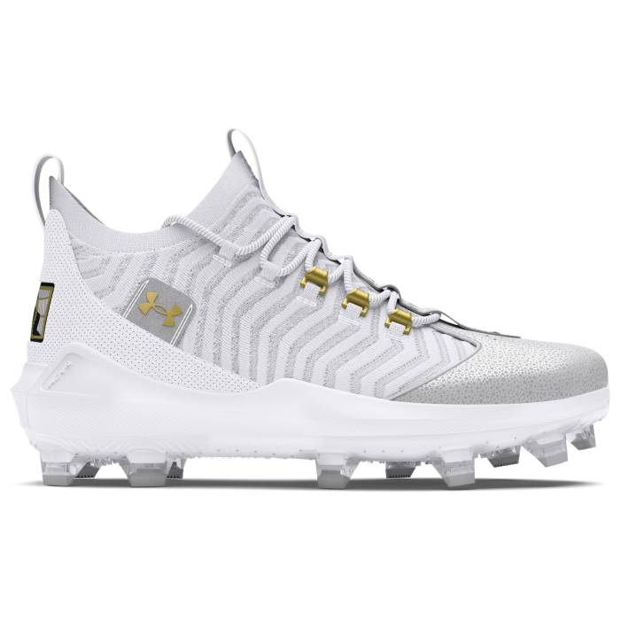アンダーアーマー Under Armour 【 Harper 9 Pro Tpu Men's White/White/Metallic Gold 】 プロ メン...
